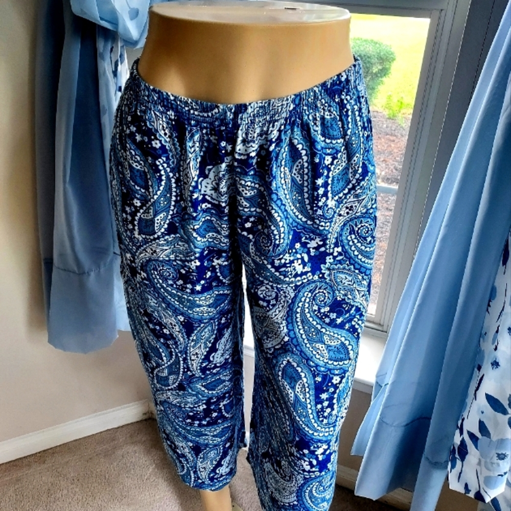 BLAIR PAISLEY PRINT CULOTTE PANTS